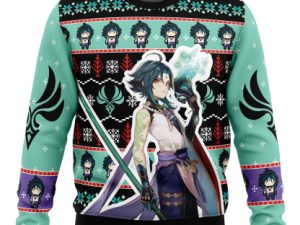 Xiao Genshin Impact Ugly Christmas Sweater - Image 1