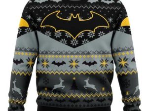 Xmas Batman Comics Ugly Christmas Sweater - Image 1