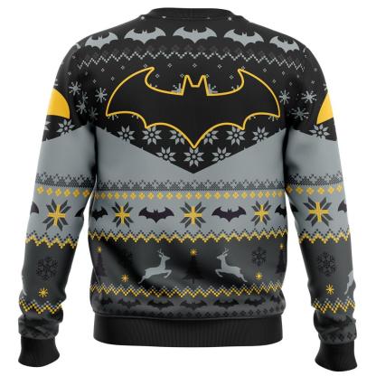 xmas batman comics ugly christmas sweater 2 Xmas Batman Comics Ugly Christmas Sweater - Image 2