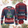 Xmas Gymer Ugly Christmas Sweater Will Run For Christmas Cookies Santa Running Race - Image 1