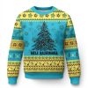 Xmas In Hawaii Ugly Christmas Sweater Christmas Tree Kakau Tattoo - Image 1