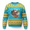 Xmas In Hawaii Ugly Christmas Sweater Santa Surfing Hibiscus - Image 1