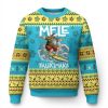 Xmas In Hawaii Ugly Christmas Sweater Tropical Surfing Santa - Image 1