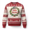 Xmas In Mexico Ugly Christmas Sweater Feliz Navidad Xmas Wreath - Image 1