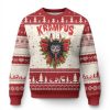 Xmas Krampus Ugly Christmas Sweater Season Greeting Coquette Bow Krampus - Image 1