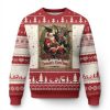 Xmas Krampus Ugly Christmas Sweater Season Greeting Vintage Tarot Card - Image 1