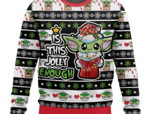 Yoda Ugly Christmas Sweater - Image 1