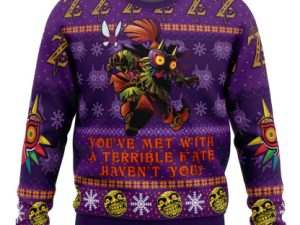 You Met With A Terrible Fate Zelda Ugly Christmas Sweater - Image 1