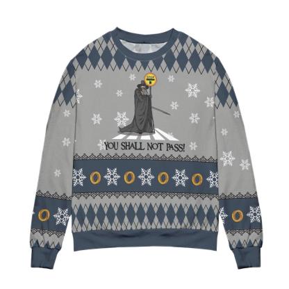 you shall not pass ugly christmas sweater 1 You Shall Not Pass Ugly Christmas Sweater - Image 1
