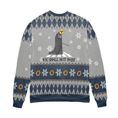 you shall not pass ugly christmas sweater 2 You Shall Not Pass Ugly Christmas Sweater - Image 2