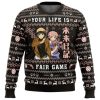 Your Life Is Fair Game Future Diary Ugly Christmas Sweater - Image 1