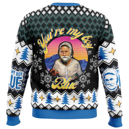 youre my boy blue old school ugly christmas sweater 2 Youre My Boy Blue Old School Ugly Christmas Sweater - Image 2