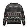 Youshoot Your Eye Out Snowflake Pattern Ugly Christmas Sweater - Image 2