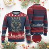 Yule Never Guess Where Xmas Come From Ugly Christmas Sweater Pentagram Circle - Image 1