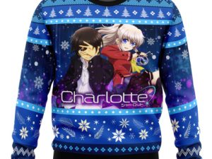 Yuu And Nao Charlotte Ugly Christmas Sweater - Image 1
