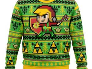 Zelda Holiday Link Ugly Christmas Sweater - Image 1