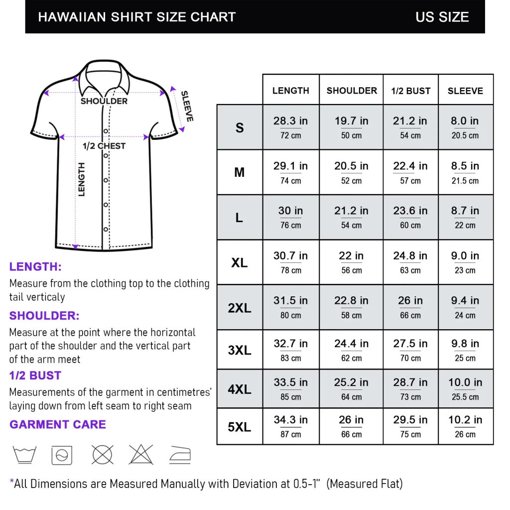 Size Chart Hawaiian Shirt 2048x2048