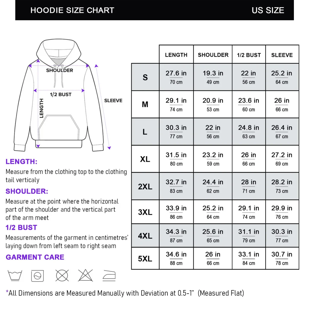 Size Chart Hoodie 2048x2048