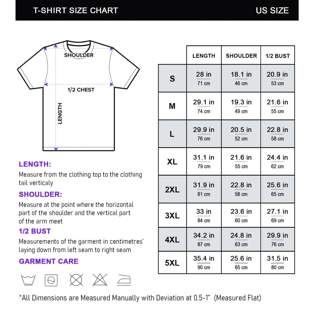 Size Chart T shirt 2048x2048