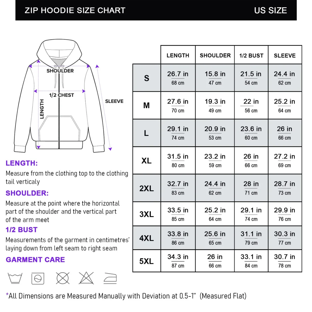 Size Chart Zip Hoodie 2048x2048 Sao chép