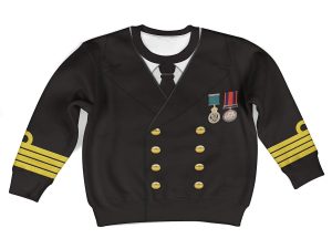 Edward John Smith Costume Cosplay Kid Hoodie Sweatshirt T-Shirt 2 - Image 1