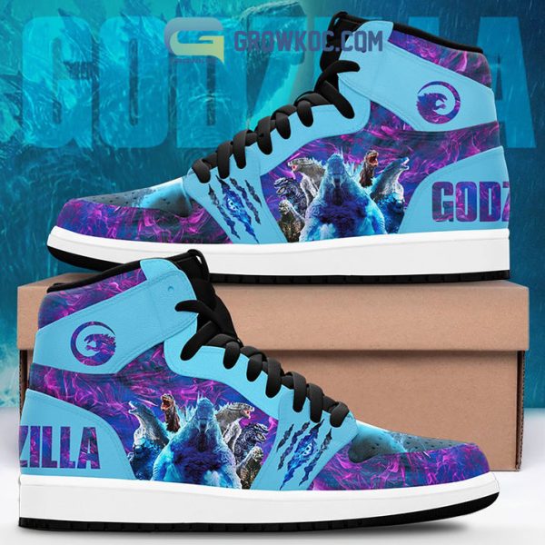 Godzilla Costume Shoes Godzilla AJ1 High Sneakers Shoes For Men And Women - Image 1