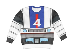 Jazz G1 Kid Costume Cosplay Hoodie Sweatshirt T-Shirt 2 - Image 1