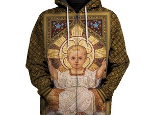 Kid Jesus Hoodie 2 - Image 1