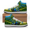 Leonardo TMNT Costume Teenage Mutant Ninja Turtles AJ1 High Sneakers Shoes For Men And Women - Image 1