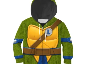 Leonarrdo Costume Cosplay Kid Hoodie Sweatshirt T-Shirt 4 - Image 1