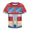 Optimus Prime Kid Costume Cosplay Hoodie Sweatshirt T-Shirt 3 - Image 1