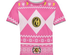 Pink Power Ranger Kid Tops 3 - Image 1