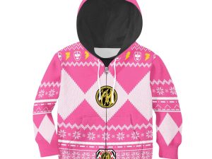 Pink Power Ranger Kid Tops 4 - Image 1