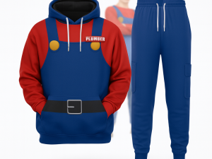 Proud Mario-Inspired Plumber Costumes Track suit - Image 1