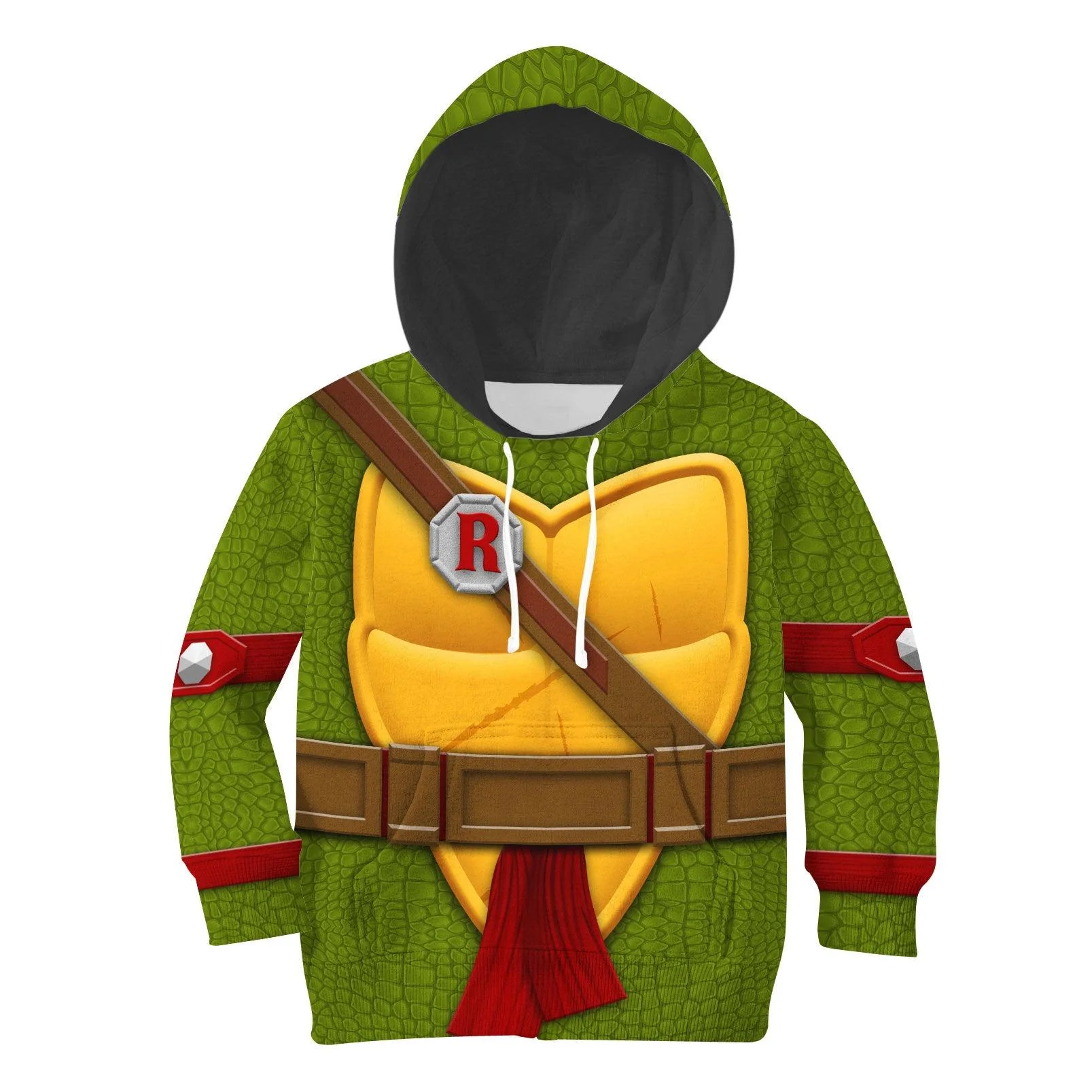 raphael costume cosplay kid hoodie sweatshirt t shirt 1 1 Raphael Costume Cosplay Kid Hoodie Sweatshirt T-Shirt 1 - Image 1