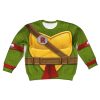 Raphael Costume Cosplay Kid Hoodie Sweatshirt T-Shirt 2 - Image 1