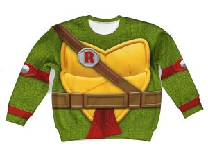 Raphael Costume Cosplay Kid Hoodie Sweatshirt T-Shirt 2 - Image 1