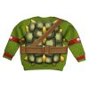 Raphael Costume Cosplay Kid Hoodie Sweatshirt T-Shirt 2 - Image 2