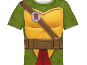 Raphael Costume Cosplay Kid Hoodie Sweatshirt T-Shirt 3 - Image 1