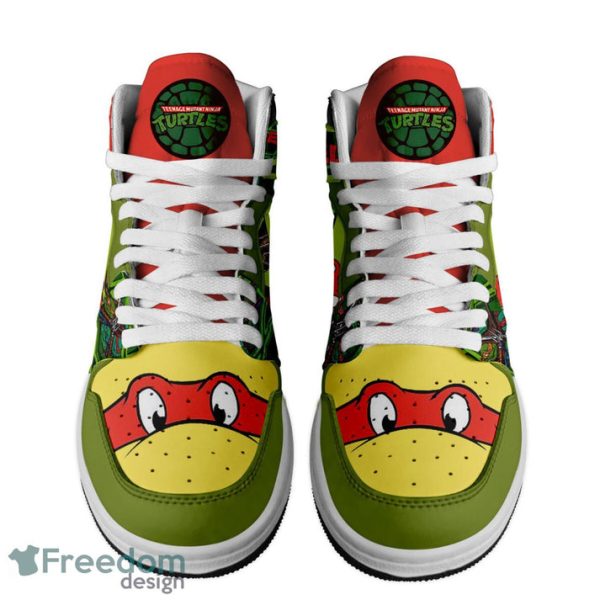 Raphael TMNT Costume Teenage Mutant Ninja Turtles AJ1 High Sneakers Shoes For Men And Women - Image 2