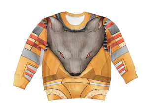 Rattrap Beast Wars Kid Costume Cosplay Hoodie Sweatshirt T-Shirt 2 - Image 1