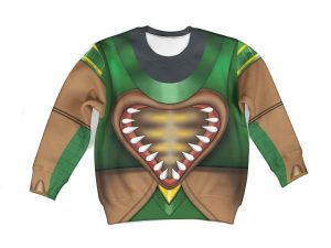Rhinox Beast Wars Kid Costume Cosplay Hoodie Sweatshirt T-Shirt 2 - Image 1
