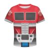 Robot Optimus Prime Kid Costume Cosplay Hoodie Sweatshirt T-Shirt 3 - Image 1