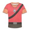 Scout TF2 Kid Costume Cosplay Kid Hoodie Sweatshirt T-Shirt 3 - Image 1