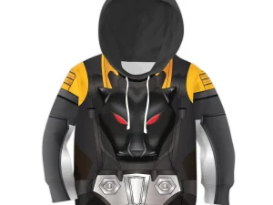 Shadow Panther Kid Costume Cosplay Hoodie Sweatshirt T-Shirt 1 - Image 1