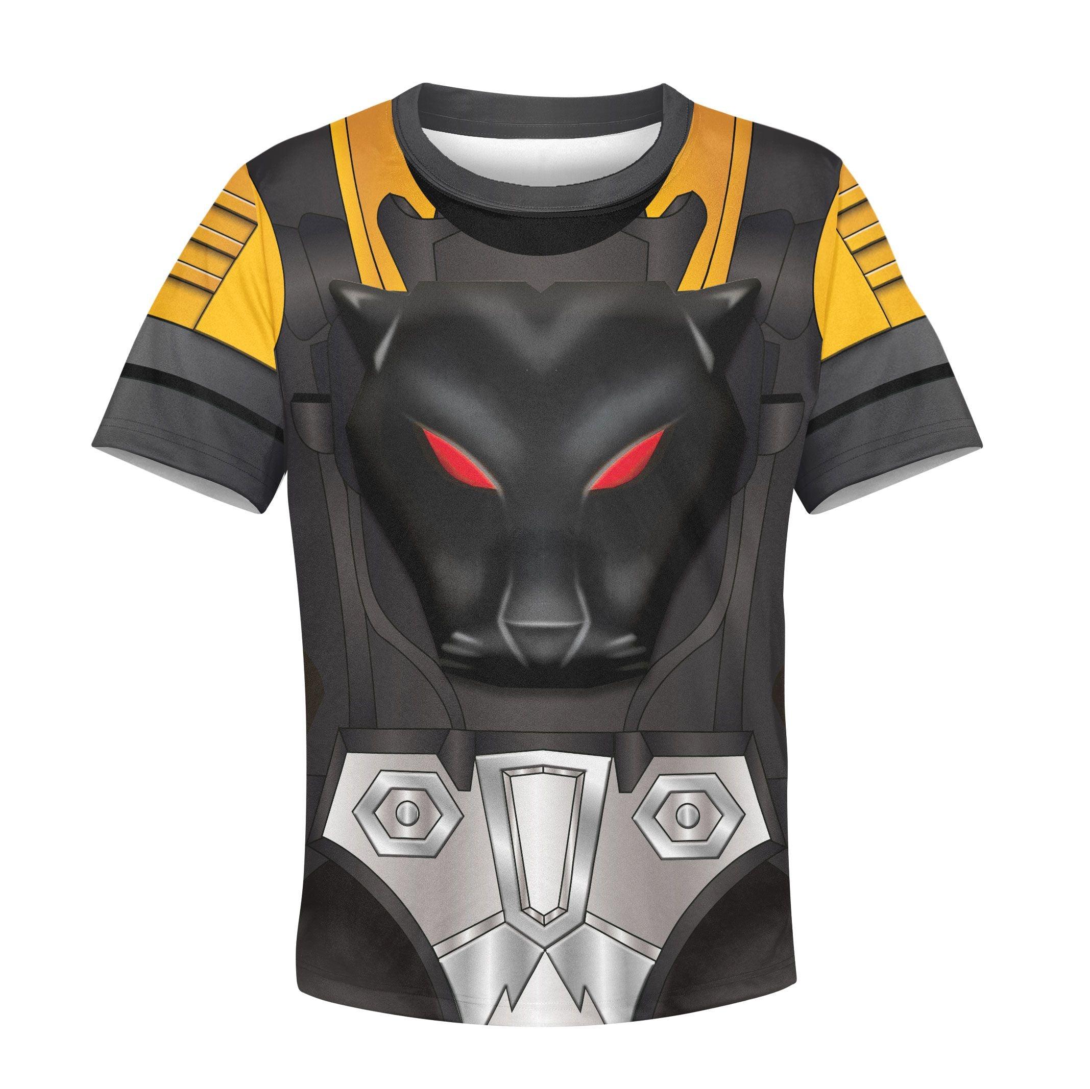 shadow panther kid costume cosplay hoodie sweatshirt t shirt 3 1 Shadow Panther Kid Costume Cosplay Hoodie Sweatshirt T-Shirt 3 - Image 1