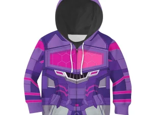 Shockwave Decepticons Kid Costume Cosplay Hoodie Sweatshirt T-Shirt 4 - Image 1