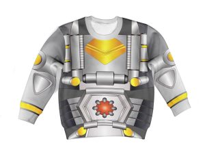 Silverbolt Beast Wars Kid Costume Cosplay Hoodie Sweatshirt T-Shirt 2 - Image 1