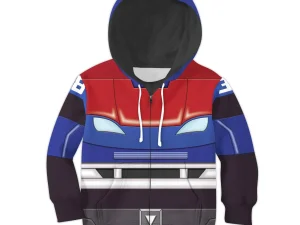 Smokescreen Kid Costume Cosplay Hoodie Sweatshirt T-Shirt 4 - Image 1