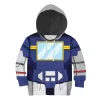Soundwave Kid Costume Cosplay Hoodie Sweatshirt T-Shirt 1 - Image 1